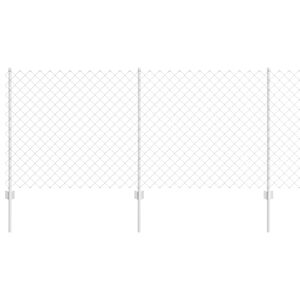 vidaXL Cerca de eslabones de cadena con postes 25 x 1 m (A x H)