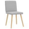 vidaXL Sillas de comedor 2 uds tela gris nube
