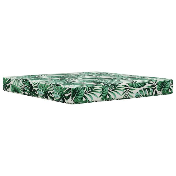 vidaXL Coj&iacute;n para sof&aacute; de exterior 2 pcs Patr&oacute;n de hoja Poli&eacute;ster