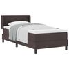 vidaXL Cama box spring con colch&oacute;n Marr&oacute;n Oscuro 80 x 200 cm