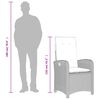 vidaXL Sillones reclinables de jard&iacute;n con cojines beige 2 uds rat&aacute;n PE