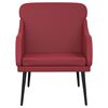vidaXL Sill&oacute;n de cuero sint&eacute;tico rojo tinto 63x76x80 cm