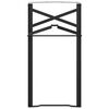 vidaXL Pierna de Mesa de Cerveza 2 pcs Negro 39 x 3 x 75 cm