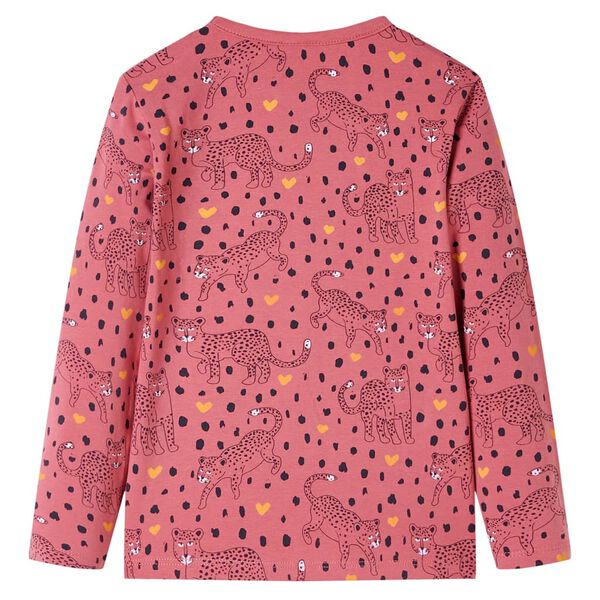 Pijama infantil de manga larga rosa viejo 92