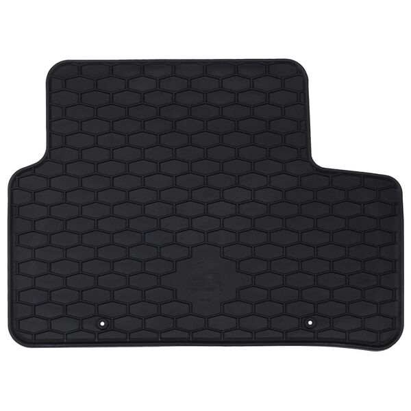 vidaXL Alfombrilla de Coche 4 pcs Negro TPE