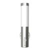 vidaXL L&aacute;mparas de pared para exterior 2 uds. con detector de movimiento acero inoxidable