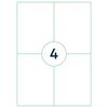 rillprint Etiquetas autoadhesivas 105x148 mm 1000 hojas blanco