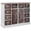 vidaXL Aparador con 10 cajones madera marr&oacute;n 113x30x79 cm