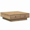 vidaXL Mesa de Caf&eacute; Roble artisan 90 x 90 x 28 cm Madera de ingenier&iacute;a