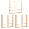 vidaXL Estanter&iacute;a 5 niveles 3 unidades madera pino maciza 500 kg