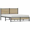 vidaXL Estructura de cama sin colchón metal roble Sonoma 140x190 cm