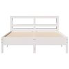 vidaXL Estructura de cama sin colch&oacute;n madera de pino blanca 140x190 cm