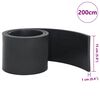vidaXL Borde de goma para quitanieves negro 200x15x1 cm