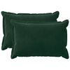 vidaXL Funda de almohada 2 pcs HOUTEN Verde oscuro 50 x 70 cm