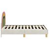 vidaXL Estructura de cama para niños pequeños con cabecera Crema