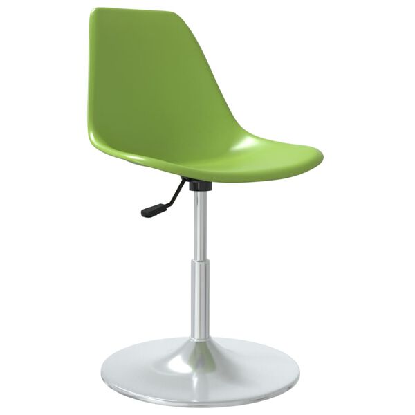 vidaXL Sillas de comedor giratorias 2 unidades PP verde