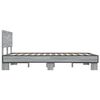 vidaXL Estructura cama madera ingenier&iacute;a metal gris Sonoma 135x190 cm