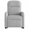 vidaXL Sill&oacute;n reclinable elevable de tela gris nube