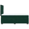 vidaXL Cama box spring con colch&oacute;n terciopelo verde oscuro 90x190 cm