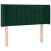 vidaXL Cabecero de terciopelo verde oscuro 93x16x78/88 cm
