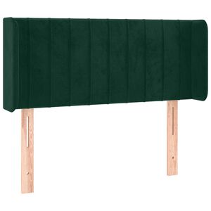 vidaXL Cabecero de terciopelo verde oscuro 93x16x78/88 cm
