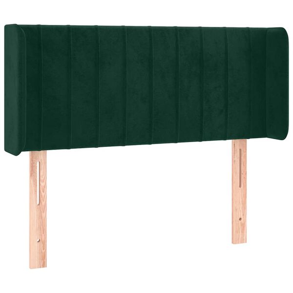 vidaXL Cabecero de terciopelo verde oscuro 93x16x78/88 cm
