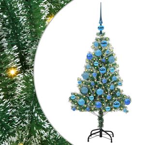 vidaXL &Aacute;rbol de Navidad Artificial Nevado con Luz LED Verde y 120 cm
