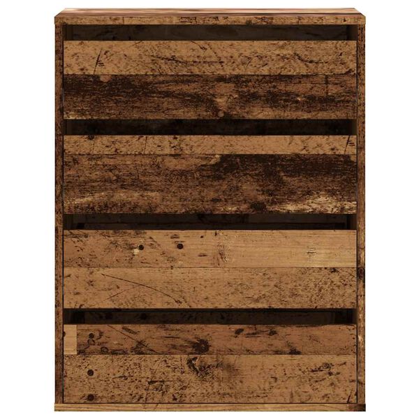 vidaXL Cajonera de esquina madera de ingenier&iacute;a envejecido 60x41x76 cm