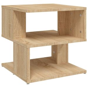 vidaXL Mesa auxiliar de madera contrachapada roble Sonoma 40x40x40 cm