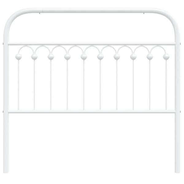 vidaXL Cabecero de metal blanco 107 cm