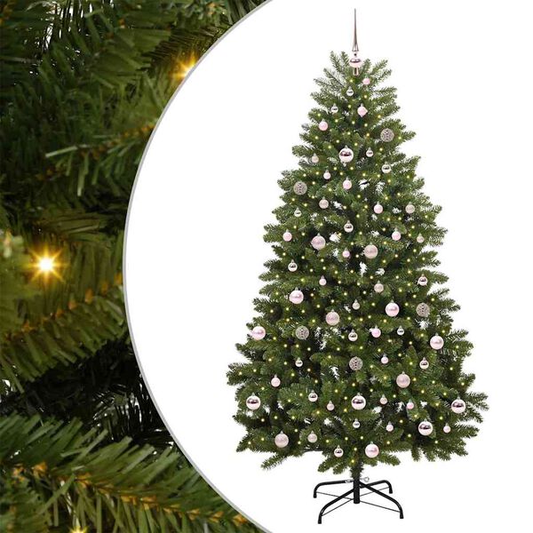 vidaXL &Aacute;rbol de Navidad artificial Verde 210 cm PVC y Metal