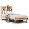 vidaXL Cama con estanter&iacute;a sin colch&oacute;n madera maciza de pino 90x200 cm