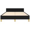 vidaXL Estructura de cama sin colch&oacute;n tela negro 120x190 cm