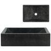 vidaXL Lavabo de m&aacute;rmol negro con brillo 45x30x12 cm