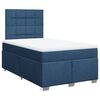 vidaXL Cama box spring con colch&oacute;n tela azul 120x200 cm