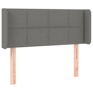 vidaXL Cabecero de tela gris oscuro 83x16x78/88 cm