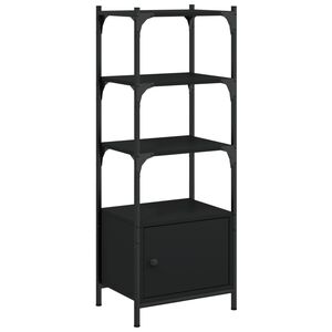 vidaXL Librer&iacute;a de 3 estantes madera ingenier&iacute;a negro 41x30x109,5 cm