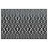 vidaXL Alfombra de exterior ARAKIL blanca y negra 190x290 cm PP