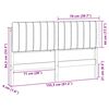 vidaXL Cabecero tapizado con cabecera Marr&oacute;n y gris oscuro 150 cm