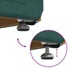 vidaXL Taburete Verde oscuro 41 x 41 x 40 cm Tela y Madera Ingenier&iacute;a