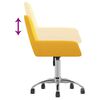 vidaXL Silla de oficina giratoria tela amarillo mostaza