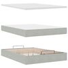 vidaXL Estructura cama otomana con colchones gris claro 140x200cm