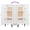 vidaXL Aparador de madera contrachapada blanco 34,5x34x90 cm