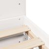 vidaXL Estructura de cama sin colch&oacute;n madera de pino blanca 140x190 cm