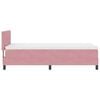 vidaXL Cama tipo Box Spring con colch&oacute;n Rosa 80 x 200 cm Terciopelo