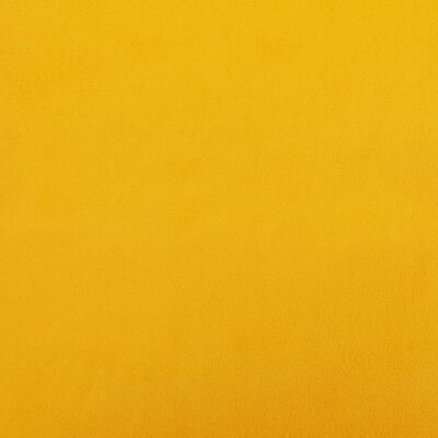 vidaXL Banco de terciopelo amarillo 110x76x80 cm