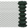 vidaXL Valla de tela met&aacute;lica acero verde 1x15 m