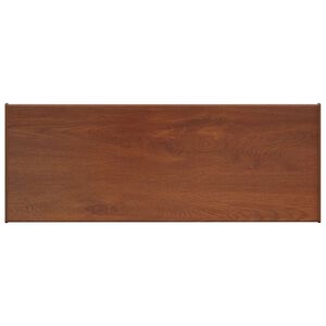 vidaXL Umbral de Ventana Madera Marr&oacute;n 60 x 30 x 4,5 cm PVC