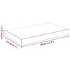 vidaXL Estante flotante de pared 4 uds MDF blanco brillo 40x23x3,8 cm