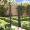vidaXL Puerta de jardín de malla acero galvanizado 100 x 200 cm gris